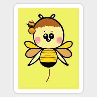 Cute, Funny, Kawaii Honey Bee Sticker
